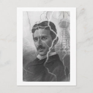 Carte Postale Tesla, L'Homme Éclair