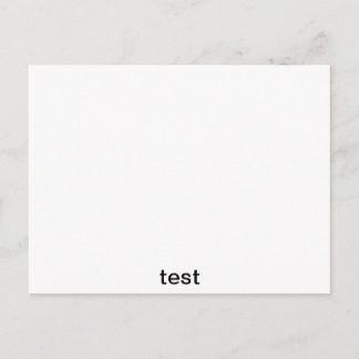 Carte Postale test
