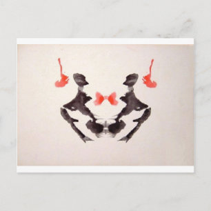 Carte Postale Tester le Rorschach Encre Tailler Plaque 3 Deux Hu