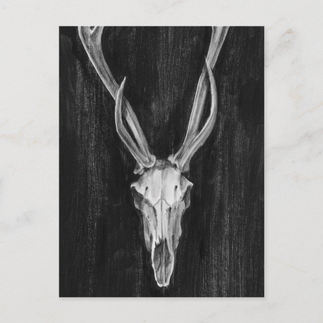 Carte Postale Tête d'animal de cerf rustique (Devant)
