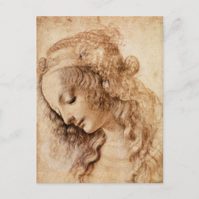 Carte Postale Tête de femme (Devant)