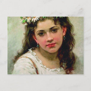 Carte Postale Tête de la fille
