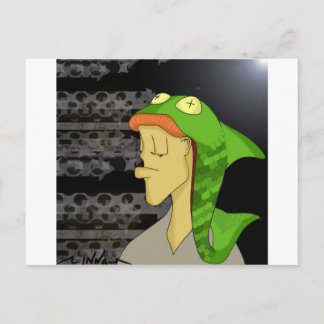Carte Postale Tête de poisson