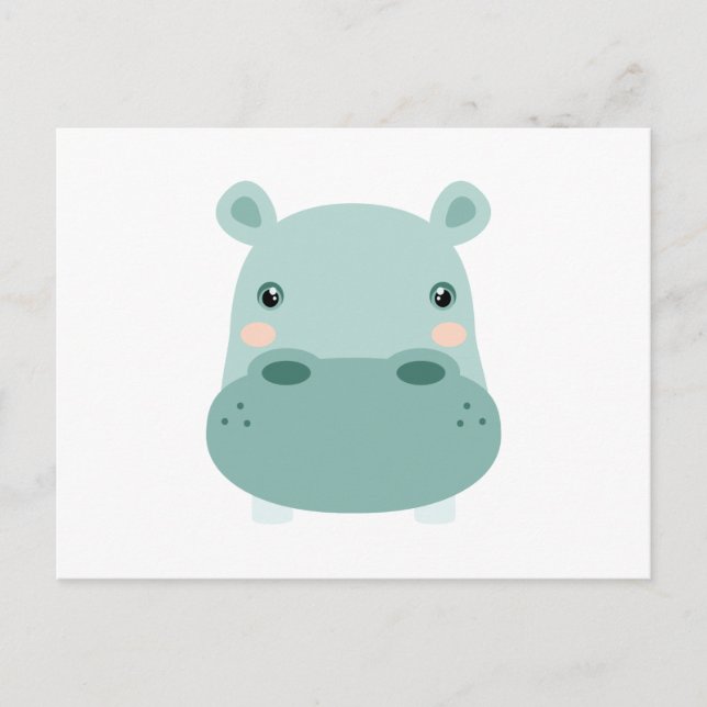 Carte Postale Tête d'hippo (Devant)