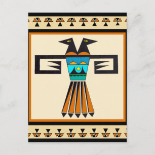 Carte Postale Tête d'oiseau jumelle du sud-ouest