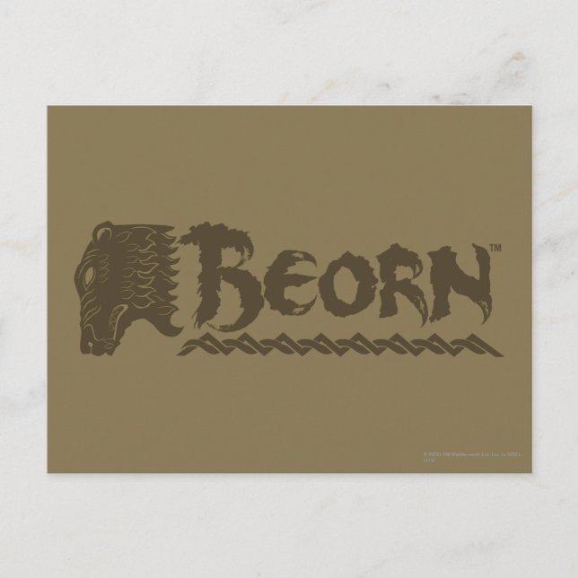 Carte Postale Tête d'ours BEORN™ (Devant)