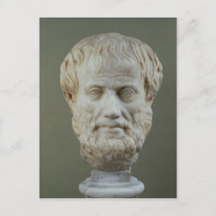 Carte Postale Tête en marbre d'Aristote
