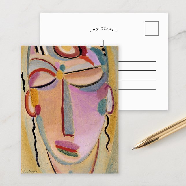 Carte Postale Tête mystique, Méditation | von Jawlensky (Créateur téléchargé)