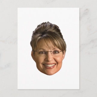 Carte Postale tête sarah palin