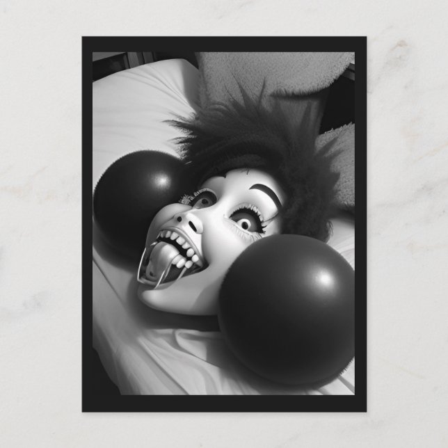 Carte postale Tête souriante bizarre (Devant)