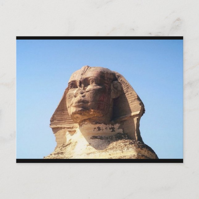 Carte Postale Tête Sphinx (Devant)