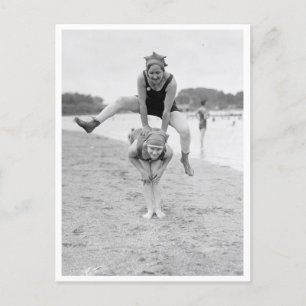 Carte Postale Tête Sur La Plage