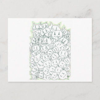 Carte Postale Têtes de pourcentage