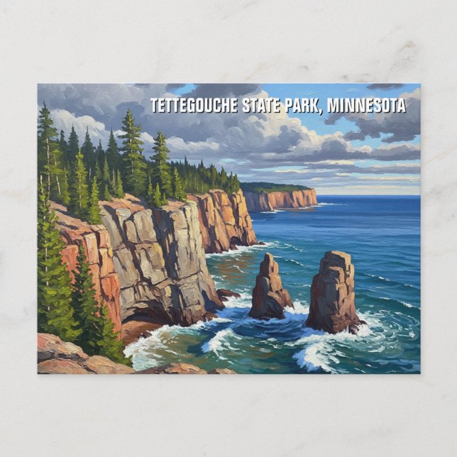 Carte Postale Tettegouche State Park Minnesota Travel (Devant)