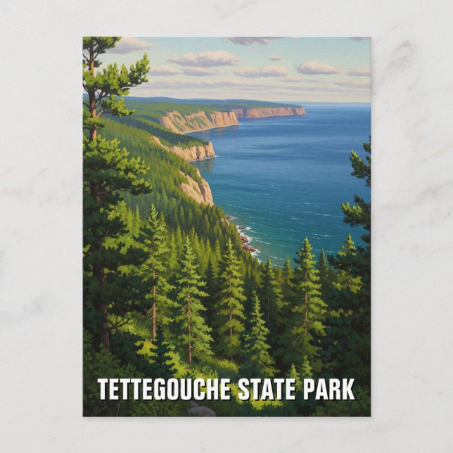 Carte Postale Tettegouche State Park Minnesota Travel (Devant)