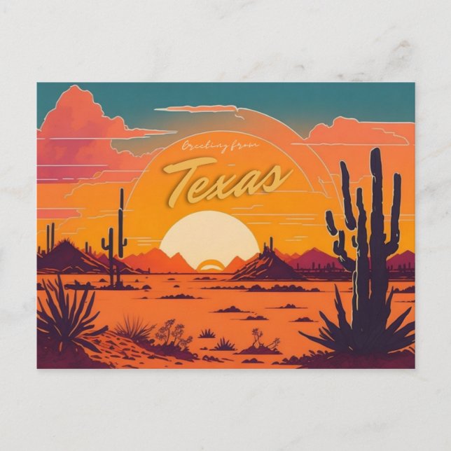 Carte Postale Texas (Devant)