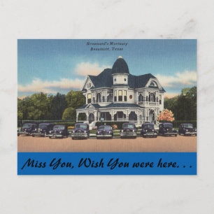 Carte Postale Texas, Broussard's Mortuary, Beaumont