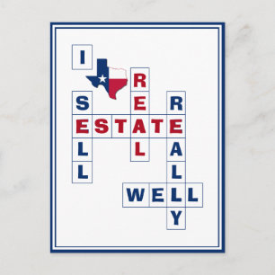 Carte Postale TEXAS Courtier immobilier Realtor