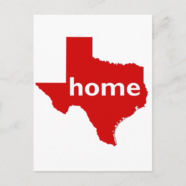 Carte Postale Texas Home (Devant)