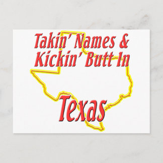Carte Postale Texas - Kickin' Butt