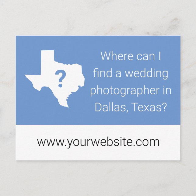 Carte postale Texas Photoshop Business Marketing (Devant)
