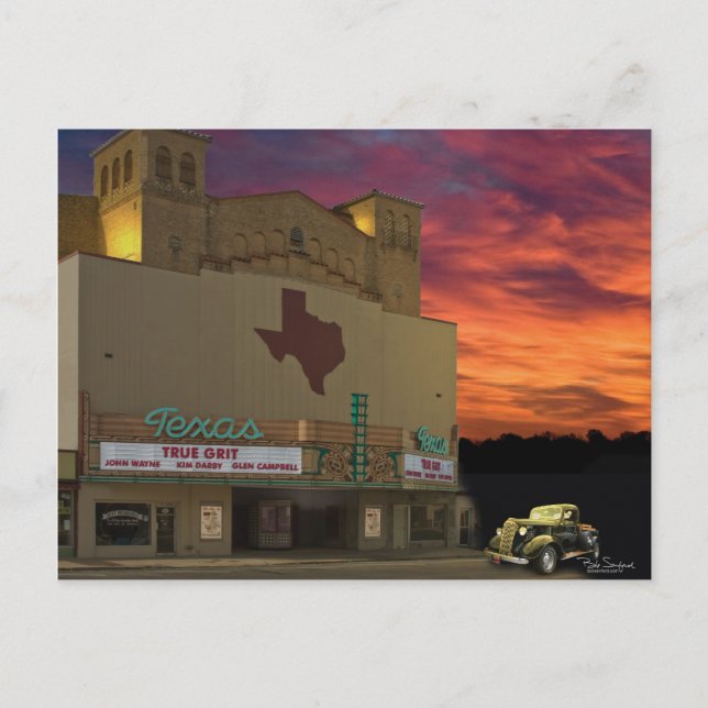 Carte Postale Texas Theatre - San Angelo, Texas (Devant)