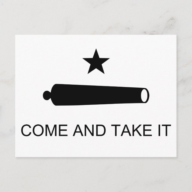 Carte Postale Texas, viens le prendre (Devant)
