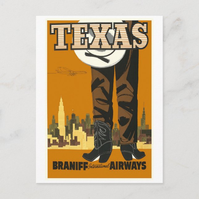 Carte Postale Texas vintage (Devant)