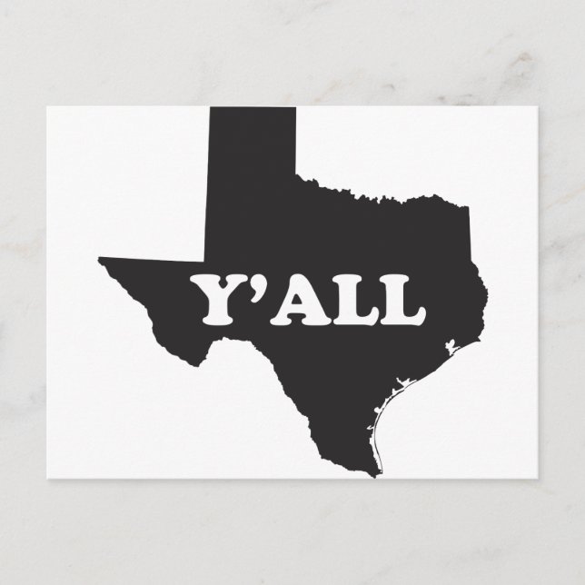 Carte Postale Texas Yall (Devant)