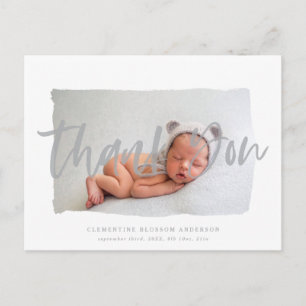Carte Postale Texte du script merci faire-part de naissance