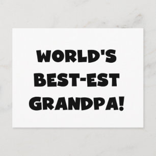 Carte Postale Texte noir ou blanc de grand-papa du Meilleur-est