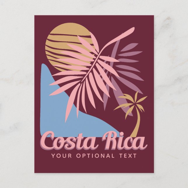 Carte Postale Texte personnalisé Costa Rica (Devant)