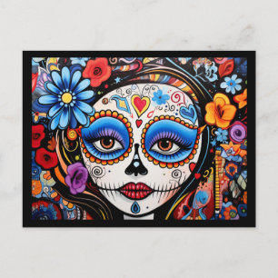 Carte Postale Texte personnalisé 💀 Día de Muertos