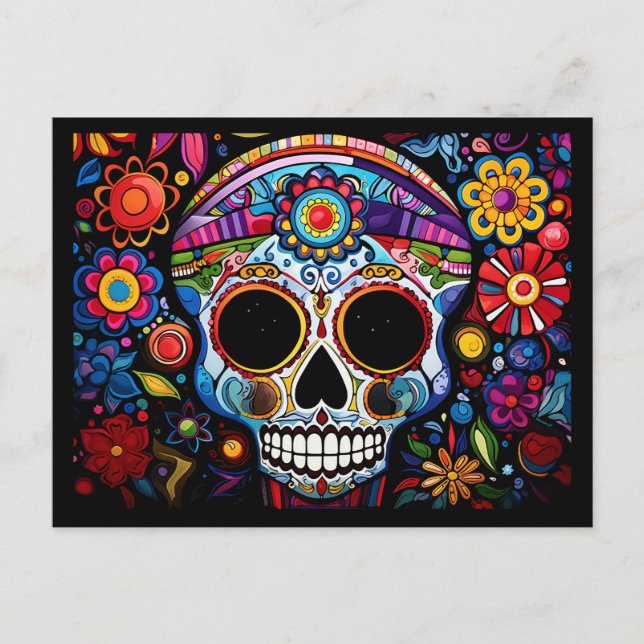 Carte Postale Texte personnalisé 💀 Jour des morts (Devant)