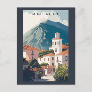 Carte Postale Texte personnalisé Monténégro
