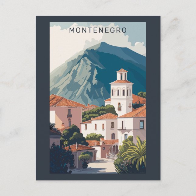 Carte Postale Texte personnalisé Monténégro (Devant)