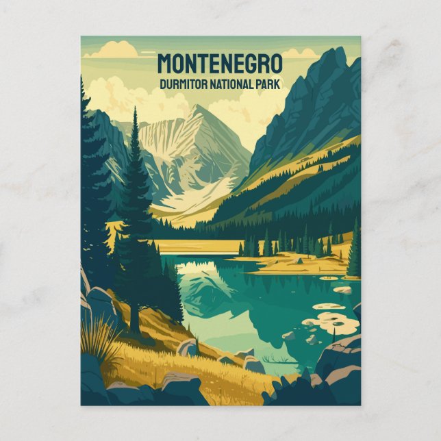 Carte Postale Texte personnalisé Monténégro (Devant)