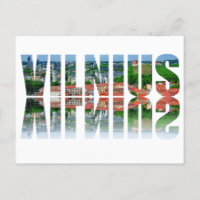 Texte Vilnius avec réflexion