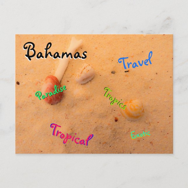Carte Postale Textes de voyage des modèles (Devant)