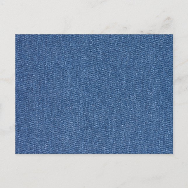 Carte Postale Textile fabric bleu fashion jean denim (Devant)