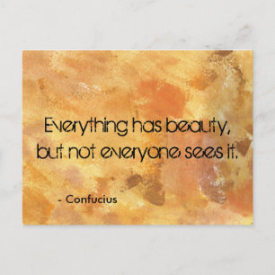 Carte Postale Texture Abstraite, tout a une citation de beauté.