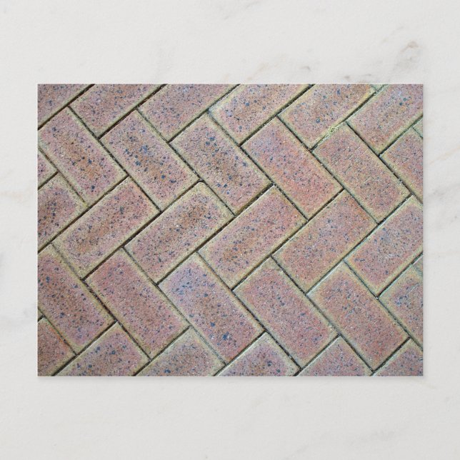 Carte Postale Texture de pavage de briques (Devant)