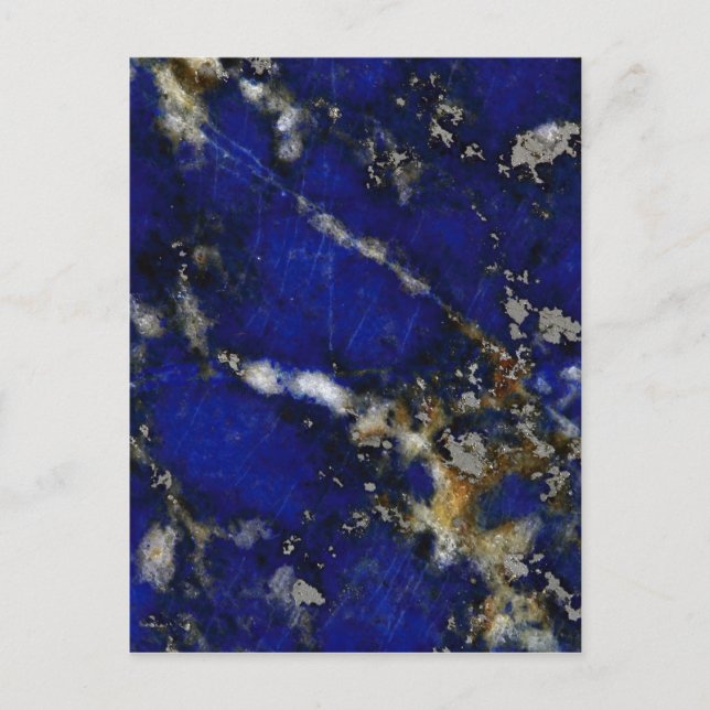 Carte Postale Texture de pierre : Lapis lazuli (Devant)