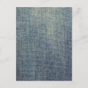 Carte Postale texture de tissu en denim passé