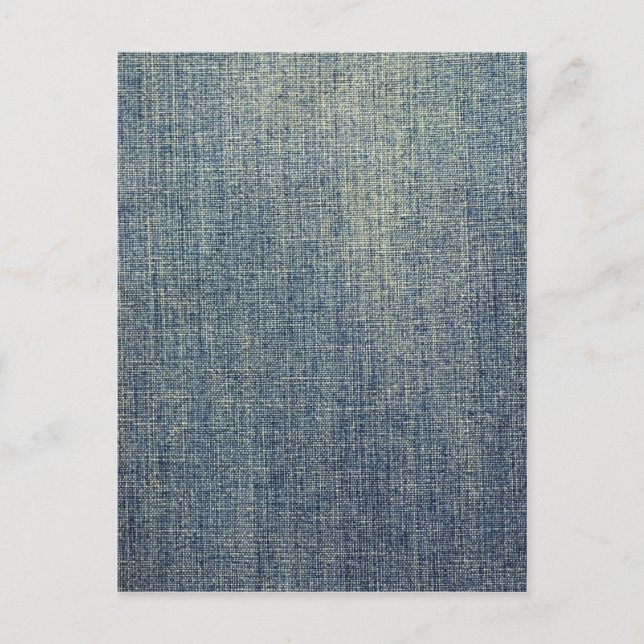 Carte Postale texture de tissu en denim passé (Devant)