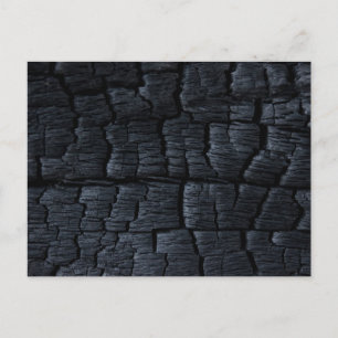 Carte Postale Texture du bois brûlé