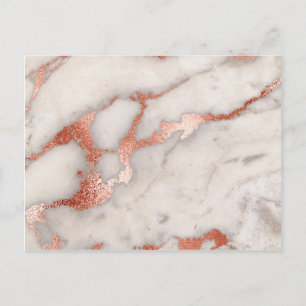 Carte Postale Texture rose en marbre d'or