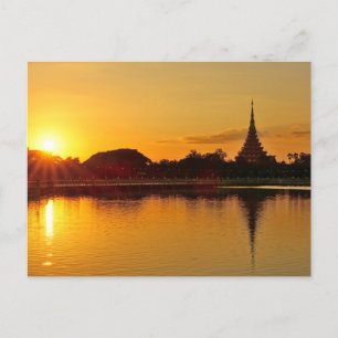 Carte Postale Thailand - sunset in Khon Kaen