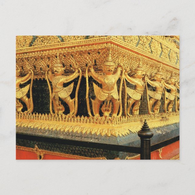 Carte Postale Thaïlande, Bangkok, Décor, Wat Phra Keo (Devant)