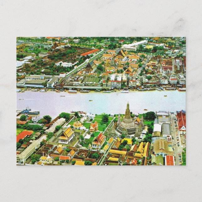 Carte Postale Thaïlande, Bangkok, Rivière (Devant)